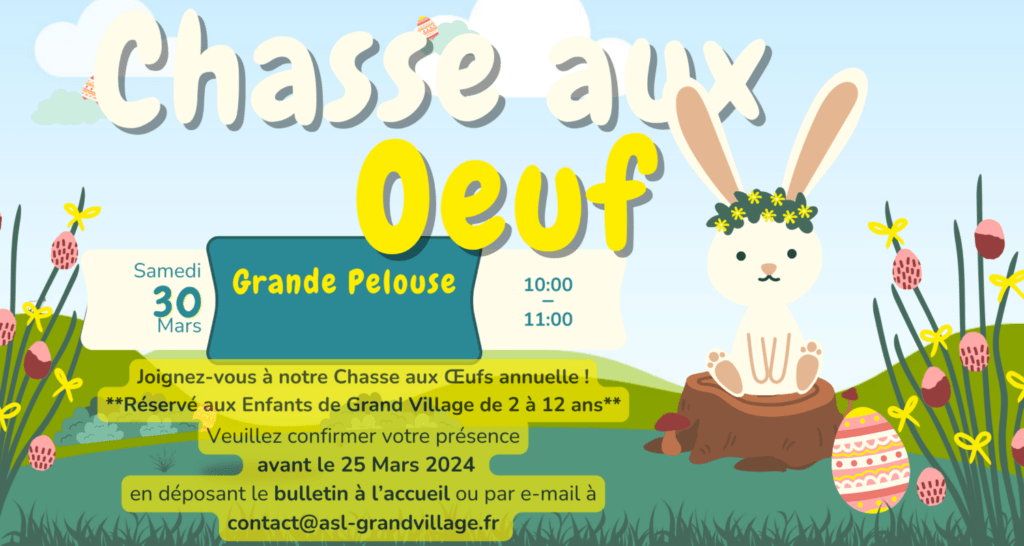 Bannière de la chasse aux oeufs